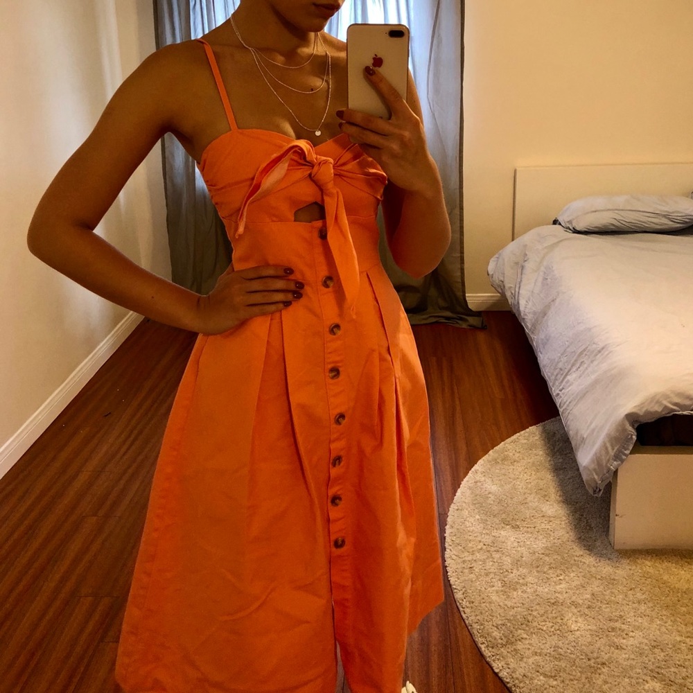 Beautiful orange every day dress